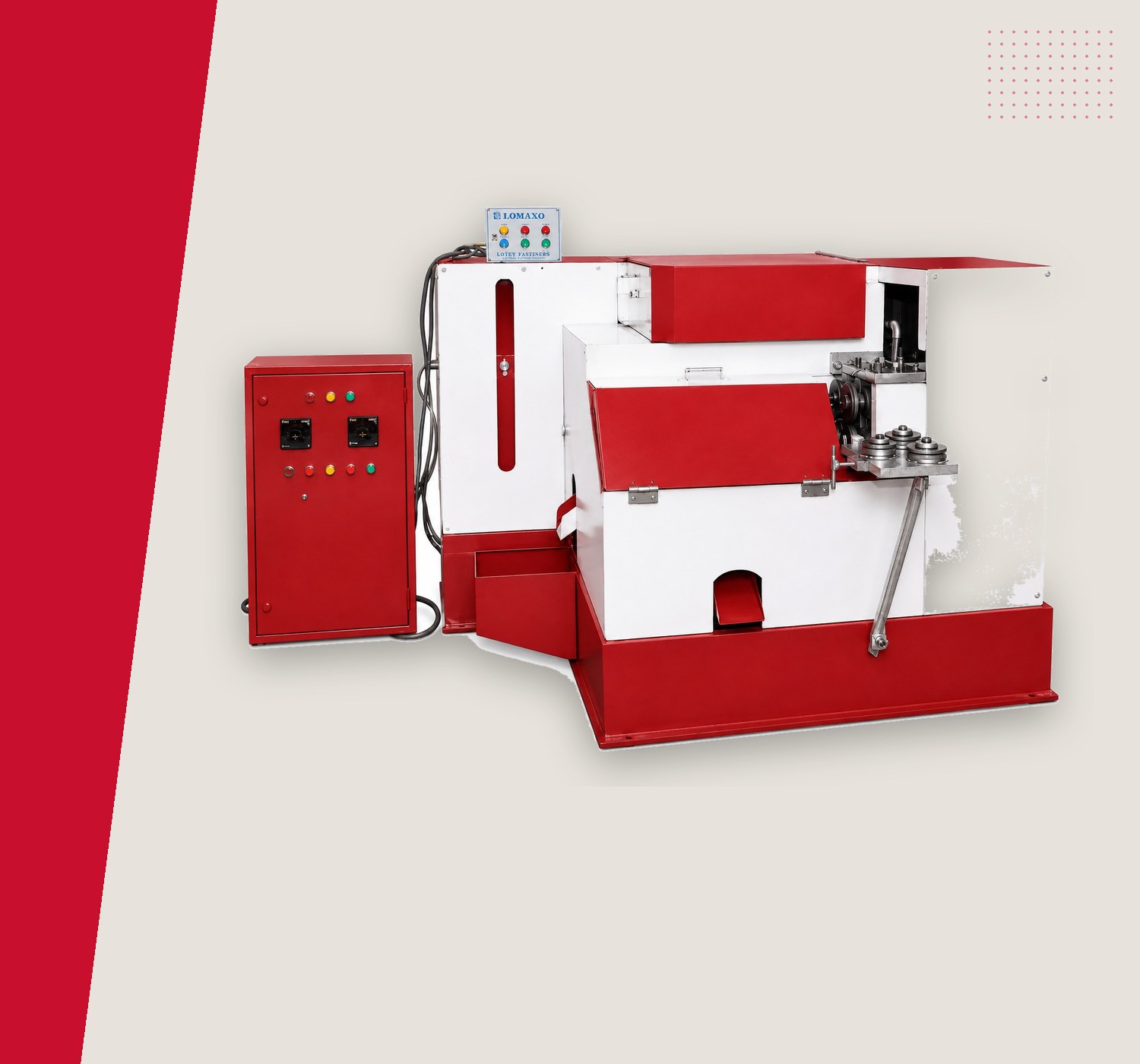 LOMAXO nut former machine built in Ludhiana for export